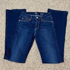7 For All Mankind Indigo “Kimmie” Boot Cut Jeans